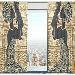 Türvorhänge Afrika aus Polyester trocknergeeignet 2 Teile 