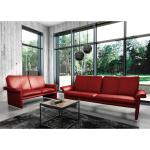 Modoform Sofa Capri 2-Sitzer Rot Echtleder 164x90x88 cm (BxHxT) Modern