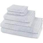 Silberne Möve Handtuch Sets aus Baumwolle trocknergeeignet 30x50 