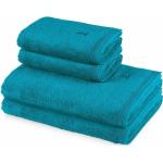 Blaue Möve Superwuschel Handtuch Sets aus Baumwolle 4 Teile 