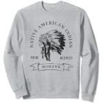 Mohawk Indianer Stolz Respekt Vintage Sweatshirt