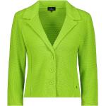 Grüne Langärmelige Monari Strickblazer aus Baumwolle für Damen Größe S 
