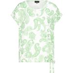 Pastellgrüne Paisley Kurzärmelige Monari T-Shirts aus Viskose für Damen Größe M 