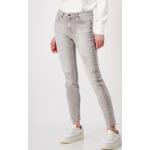 Reduzierte Graue Monari Skinny Jeans aus Baumwollmischung für Damen Größe M 