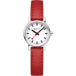 Rote 3 Bar wasserdichte Wasserdichte Schweizer Quarz Damenarmbanduhren Dornschließe mit hoher Kratzfestigkeit mit Saphirglas-Uhrenglas mit Armband 