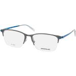 Blaue Montblanc Quadratische Herrenbrillen aus Metall 