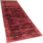 Rote Morgenland Teppich-Läufer aus Viskose schmutzabweisend 