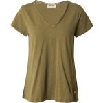 Olivgrüne Mos Mosh V-Ausschnitt V-Shirts aus Jersey für Damen Größe XS 