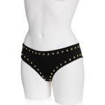 Reduzierte Schwarze MOSCHINO Bikinislips & Bikinihosen mit Nieten aus Elastan für Damen Größe XS 