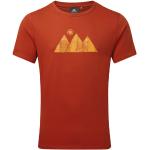 Reduzierte Rote Mountain Equipment T-Shirts Orangen aus Baumwolle für Herren Größe XXL 