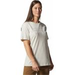 Reduzierte Graue Kurzärmelige Mountain Hardwear T-Shirts aus Baumwolle für Damen Größe M 