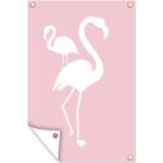 Rosa Gartendeko Flamingo 