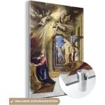MuchoWow® Glasbilder - Bilder auf Wandbild - Foto auf Glas Ankündigung - El Greco Gemälde 90x120 cm Wanddekoration aus Glas - Acrylglasbild - Acrylbilder - Acrylglas - Foto