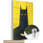 Gelbe Batman Bilder & Wandbilder glänzend aus Glas 