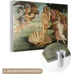 MuchoWow® Glasbilder - Bilder auf Wandbild - Foto auf Glas Die Geburt der Venus - Gemälde von Sandro Botticelli 30x20 cm Wanddekoration aus Glas - Acrylglasbild - Acrylbilder - Bilder auf glas wandbild