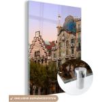 Jugendstil Bilder & Wandbilder Barcelona glänzend aus Glas 