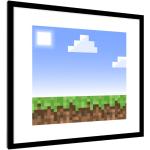 Bunte Minecraft Poster aus Kunststoff 