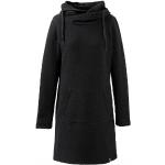 Schwarze Mufflon Winterkleider aus Wolle für Damen Größe M 