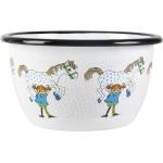 Muurla - Pippi And The Horse Enamel Bowl, 60 cl - Weiß Weiß