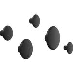 Schwarze Muuto Dots Wandhaken 5 Teile 