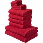 Rote My Home Inga Frottierhandtücher aus Baumwolle 10 Teile 