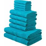 Blaue My Home Vanessa Frottierhandtücher aus Baumwolle 70x140 10 Teile 