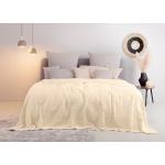 Beige My Home Mira Tagesdecken & Bettüberwürfe aus Baumwolle 280x250 cm 