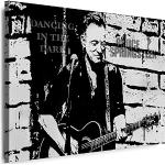 Myartstyle - Bilder Bruce Springsteen Band 100 x 70 cm Leinwandbild XXL - Wandbild 1 Teilig - Gerahmter Kunstdruck Musik w-s-2023-47