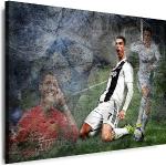Myartstyle - Bilder Cristiano Ronaldo Fußball 100 x 70 cm Leinwandbilder XXL - 1 Teilige Wandbilder Kunstdrucke w-a-2031-10