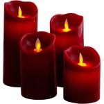 Rote Näve LED Kerzen aus Kunststoff 