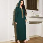Grüne Ethno Maxi Maxikleider & lange Kleider aus Polyester Handwäsche für Damen Größe XXL 