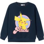 Helllilafarbene Langärmelige name it Pokemon Kindersweatshirts für Mädchen Größe 116 