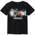 Schwarze Minecraft Kinder-T-Shirts aus Baumwolle Größe 116 