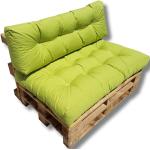 Apfelgrüne Sitzkissen aus Holz 120x80 cm 