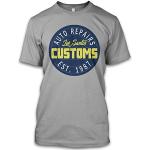 net-shirts Los Santos Customs T-Shirt GTA Inspired by GTA Funshirt Fanshirt, Größe L, Graumeliert