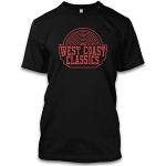 net-shirts West Coast Classics Radio T-Shirt GTA Inspired by GTA Funshirt Fanshirt, Größe L, Schwarz