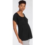 Schwarze Neun Monate Tuniken für Schwangere aus Jersey für Damen Größe M 