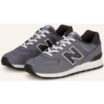 Schwarze New Balance 574 Flache Sneaker für Herren 