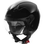 Reduzierte Schwarze NEXO Helme Jethelme  aus Kunststoff 44 cm mit Visier 