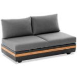 Reduzierte Anthrazite Moderne Niehoff Garten Lounge Sofas aus Holz rostfrei für 2 Personen 