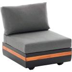 Reduzierte Anthrazite Moderne Niehoff Lounge Sessel aus Teakholz rostfrei 