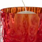 Rote Venini Kerzenhalter aus Glas 