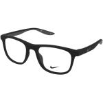 Schwarze Elegante Nike Rechteckige Designerbrillen aus Kunststoff 