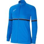 Blaue Atmungsaktive Nike Academy Nachhaltige Damensportjacken & Damentrainingsjacken aus Polyester Größe XS 