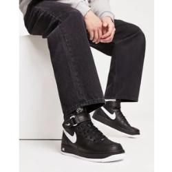 Nike - Air Force 1 - Mittelhohe Sneaker in Schwarz und Weiß 40 male