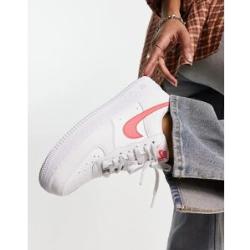 Nike - Air Force 1 - Sneaker in Weiß und Meereskoralle 37.5 female