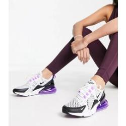 Nike - Air Max 270 - Sneaker in Weiß und Violett 38 female