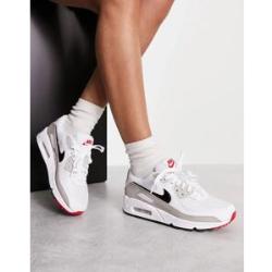 Nike - Air Max 90 - Sneaker in Weiß, Grau und Rot 36 female