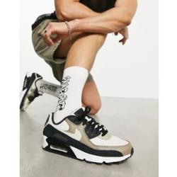 Nike - Air Max 90 - Sneaker in Wollweiß und Braun-Brown 40 male