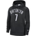 Schwarze Nike Essentials Brooklyn Nets Kapuzenpullover New York aus Fleece maschinenwaschbar für Herren Größe L 